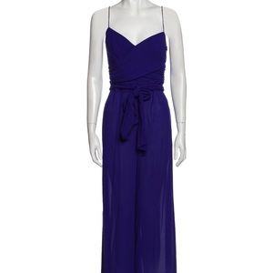 2 / $50 💙 NWT Karen Millen Jumpsuit Royal Cobalt Blue Belt